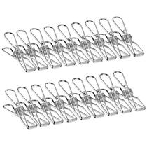 Varal de 5,6 cm, pacote com 120 pinos de tecido, aço inoxidável