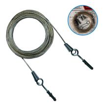 Varal De Aço Revestido Em Pvc Com Kit Para Instalação Super Resistente Fácil De Instalar Multiuso 10 Metros