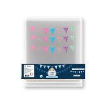Varal De Bandeira Decorativa de Tecida Com 3 Metros Rosa