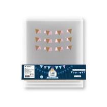 Varal De Bandeira Decorativo de Tecido 3 Metros Rosa