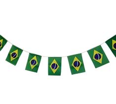 Varal de Bandeiras Do Brasil com 3 metros