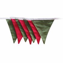 Varal de Bandeirinhas Verde e Vermelha Natal