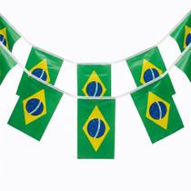 Varal de Bandeirola Brasil 10 metros 27x38