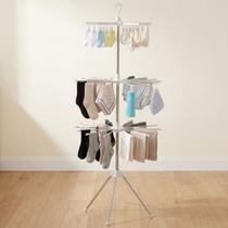 Varal de Chão 3 Andares Vertical Grande Retrátil para Apartamento Roupa Slim Dobrável Aço Portátil APT Compacto Varal de Chão 3 Andares Vertical Grande Retrátil para Apartamento Roupa Slim Dobrável Aço Portátil APT Compacto