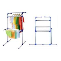 Varal de Chão Aço Inox Ajustável Arara Multifuncional Roupas Varal de Chão Aço Inox Ajustável Arara Multifuncional Roupas