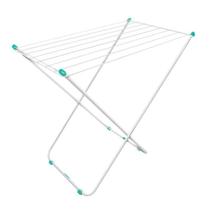 Varal De Chão Aço Retrátil Dobrável Sem Abas 10 kg Secalux