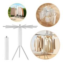 Varal De Chão Açoinox 16hastes Portátil Dobrável 1andar 360o Branco