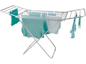 Varal De Chao Aluminio Secar Roupas Lavanderia 1,43m Dobravel Retratil Varal De Chao Aluminio Secar Roupas Lavanderia 1,43m Dobravel Retratil