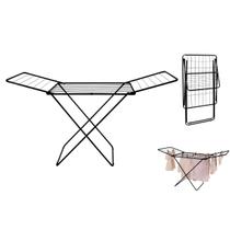 Varal de Chão C/Abas Aço Reforçado Dobrável Maxi Preto Mor Varal de Chão C/Abas Aço Reforçado Dobrável Maxi Preto Mor