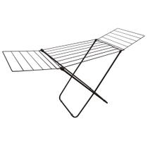 Varal De Chão Com Abas Aço Dobrável Napoles Preto 1 Un Varal De Chão Com Abas Aço Dobrável Napoles Preto 1 Un