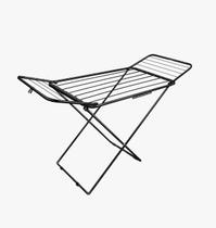 Varal de chão com abas bari em aço black - secalux Varal de chão com abas bari em aço black - secalux