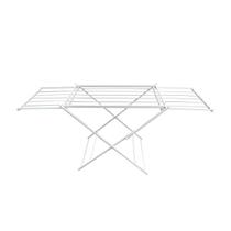 Varal De Chão Com Abas De Correr Branco Em Alumínio