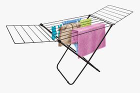 Varal de chão com abas napoles em aço black - secalux