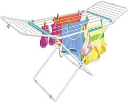 Varal De Chão Com Abas Secalux Aço Branco Napoles 11kg