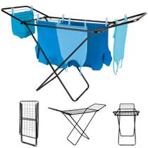 Varal de Chão com Abas Slim Preto 6216 MOR Varal de Chão com Abas Slim Preto 6216 MOR