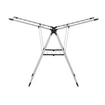 Varal de chão com bandeja, Prata, 156x61x97