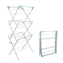 Varal De Chão De Roupas Sanfonado Dobrável 3 Andares 138cm Varal De Chão De Roupas Sanfonado Dobrável 3 Andares 138cm