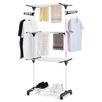 Varal de Chão Dobrável 3 Andares Articulado Haste Única Varal de Chão Dobrável 3 Andares Articulado Haste Única