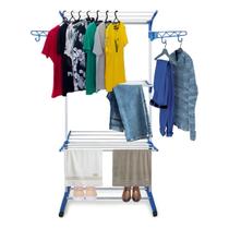 Varal De Chão Dobrável Portátil Torre 3 Andares Roupas Vertical Compacto Retratíl