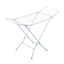 Varal de Chao Dobravel Reforçado Retrátil Slim Cor Branco com Abas