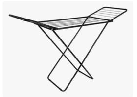 Varal De Chão Dobrável Retrátil Aço Super Reforcado 1,44Cm