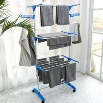 Varal De Chão Dobrável Vertical Roupas 3 Andares Portátil Vertical De Chão