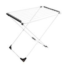 Varal de chão em aço branco ibiza compacto para apartamento seca roupas - secalux