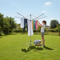 Varal De Chão Giratório 11 Cordas Grande Reforçado Varal De Chão Giratório 11 Cordas Grande Reforçado