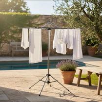 Varal De Chão Giratório Parabólico 6 Cordas Portátil Varal De Chão Giratório Parabólico 6 Cordas Portátil