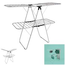 Varal De Chão Master Plus Aço Duplo Dobrável Roupas Com Abas Grande - 6202 Mor Varal De Chão Master Plus Aço Duplo Dobrável Roupas Com Abas Grande - 6202 Mor