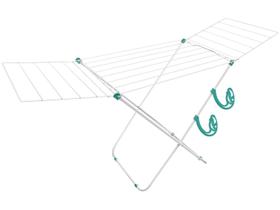 Varal de Chão Nápoles com Abas - Aço - Branco - Secalux