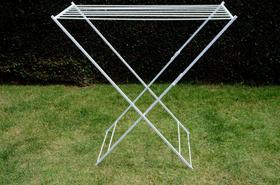 Varal de chão para lençol com 7 varetas em alumínio