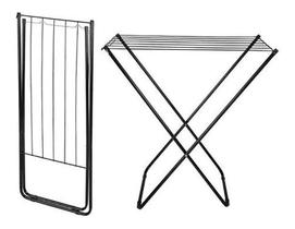 Varal De Chão Para Roupas Portátil E Retrátil Preto