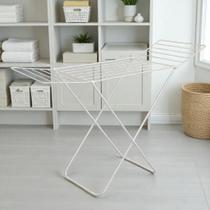 Varal de Chão Portátil de Com Abas em Aço Reforçado Dobrável Slim Roupas Varal de Chão Portátil de Com Abas em Aço Reforçado Dobrável Slim Roupas