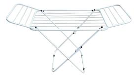 Varal De Chão Prático Grande C/ Abas Extras Reforçado Branco 160 X 50