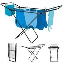 Varal de Chão PRETO MOR com Abas em Aço Não enferruja Dobrável Varal de Chão PRETO MOR com Abas em Aço Não enferruja Dobrável