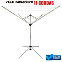 Varal de Chão Reforçado 11 Cordas Grande Luxo Parabolico 100% Aluminio Pronta Entrega