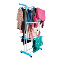 Varal De Chão Roupa Calcinha Grade 3 Andares Dobrável Portátil