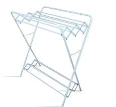 Varal de chão sanfonado com sapateira 12 varetas em alumínio