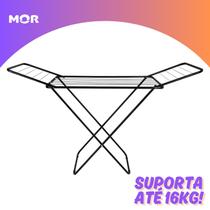 Varal De Chão Slim MOR Dobrável Leve Antiferrugem Para Apartamento Kitnet Varanda