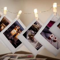 Varal de LED Decorativo com 10 Fotos Polaroid Varal de LED Decorativo com 10 Fotos Polaroid