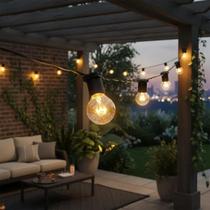 Varal de Luz 10 Metros e 10 Lâmpadas Inclusas Amarelas p Área Externa Cordão Gambiarra Chuva Água Varal de Luz 10 Metros e 10 Lâmpadas Inclusas Amarelas p Área Externa Cordão Gambiarra Chuva Água