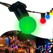 Varal de Luz 10m - 20 lâmpadas coloridas Externo decorativo Varal de Luz 10m - 20 lâmpadas coloridas Externo decorativo
