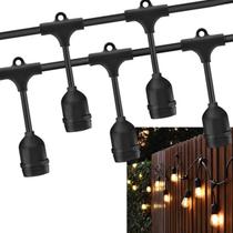 Varal de Luzes 10 Metros 10 Bocais Extensivel Cordao Decoraçao Enorme Festa Evento Comemoraçao Formatura Casamento Luxo Enfeite Iluminaçao