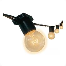 Varal de Luzes 20 Metros com 20 Soquetes Bivolt Externo Água Para Lâmpadas LED ou Incandescentes E27