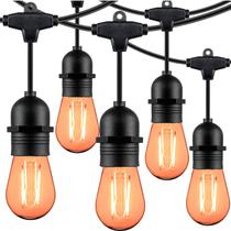 Varal de Luzes Área Externa 10 Metros com 20 Lâmpadas Filamento LED Âmbar 2400K Inclusas Varal de Luzes Área Externa 10 Metros com 20 Lâmpadas Filamento LED Âmbar 2400K Inclusas