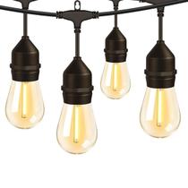 Varal De Luzes Blindado 10 metros com 10 Lâmpadas Inclusas Led Amarelas Pendente Ip65 Robusto Chuva