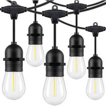 Varal de Luzes Externo 20 Metros 20 Soquetes IP65 com Prolongador Cordão E27 Decoração Festa Casamento Gambiarra Varal de Luzes Externo 20 Metros 20 Soquetes IP65 com Prolongador Cordão E27 Decoração Festa Casamento Gambiarra