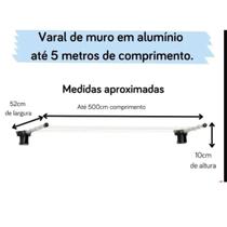 Varal De Muro Em Alumínio Com Até 5M Maxeb Varal De Muro Em Alumínio Com Até 5M Maxeb