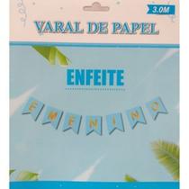 Varal de Papel É Menino Chá Revelação - Artlille